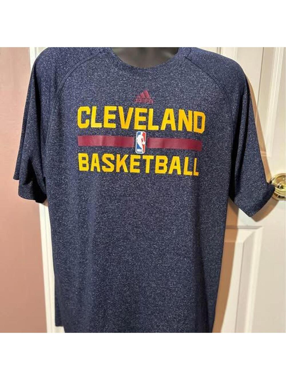 Adidas Cleveland Basketball T Shirt Mens Large Cleveland Cavaliers